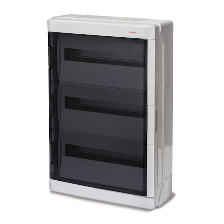 Famatel Usa IP65 DIN Rail 54 Module Enclosure 25.2 in H  x 16.9 in W x 6.3 in D 39054